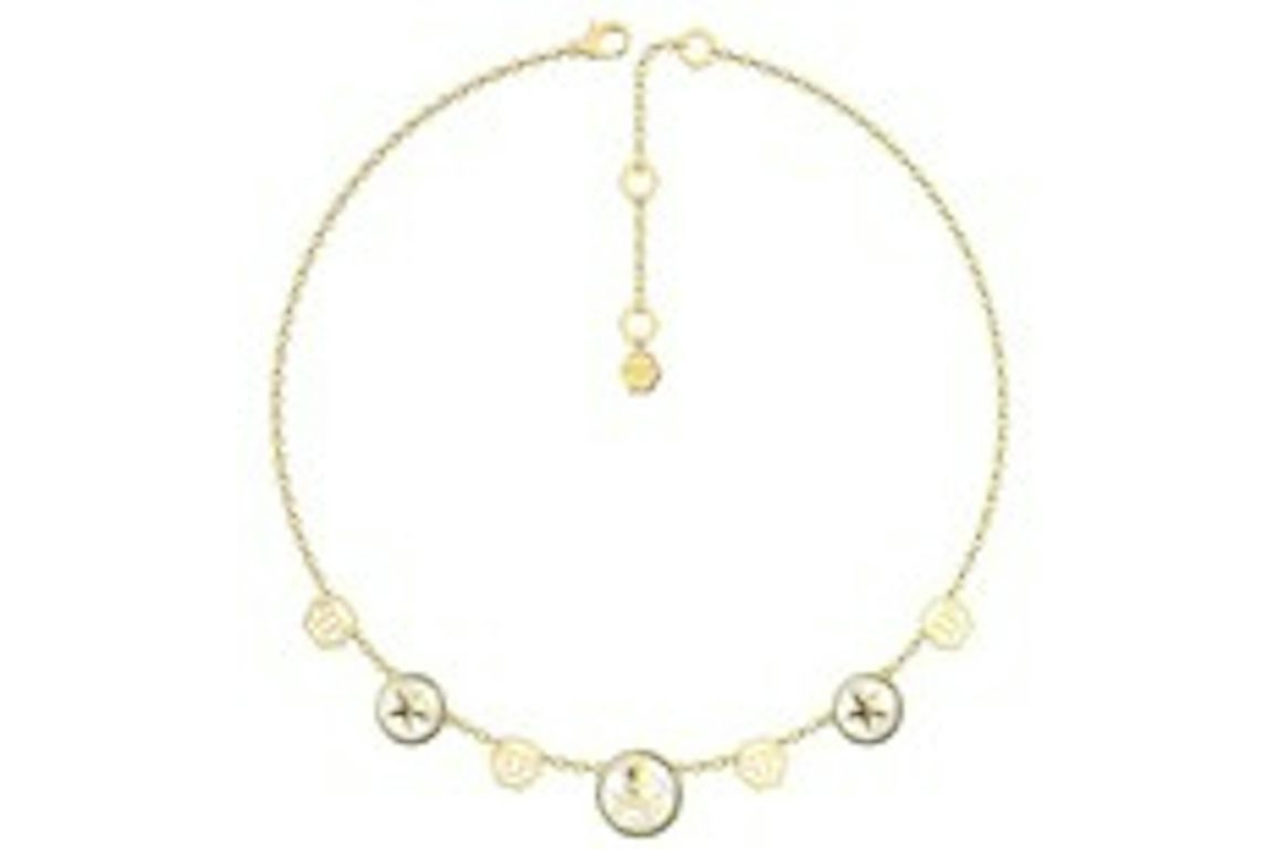 Philipp Plein Plein Mini Logo Cable Chain Necklace Gold