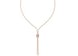 Philipp Plein Sliding $kull Crystal Cable Chain Necklace Rosegold