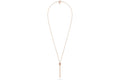 Philipp Plein Sliding $kull Crystal Cable Chain Necklace Rosegold