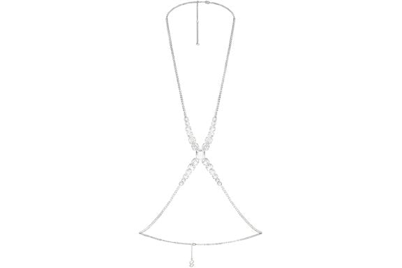 SKIMS x Swarovski X Cup Chain Silver