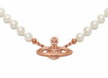 Vivienne Westwood Choker Mini Bas Relief Pink Gold-Tone