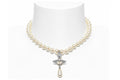 Vivienne Westwood Choker One Row Pearl Drop Silver