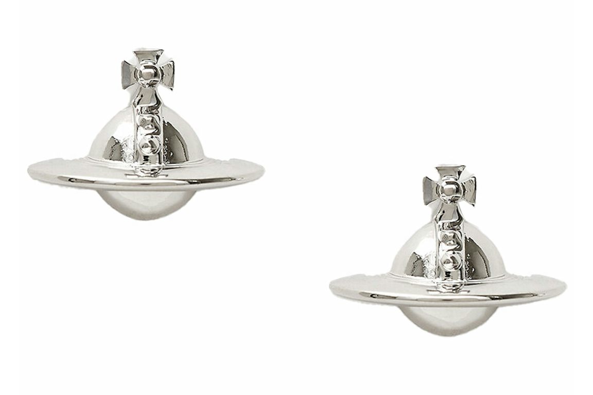 Vivienne Westwood Earrings Solid Orb Silver-tone
