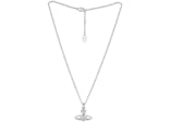 Vivienne Westwood Mayfair Bas Relief Pendant Rhodium Studded
