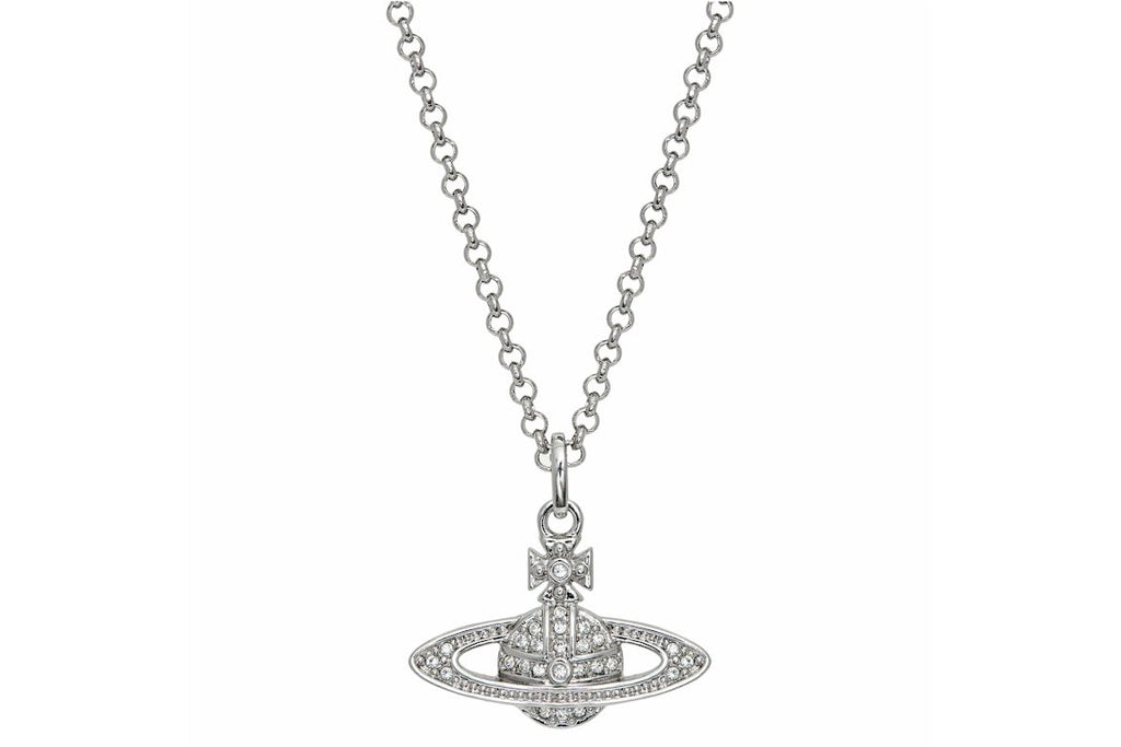 Vivienne Westwood Necklace Mini Bas Relief Pendant Silver