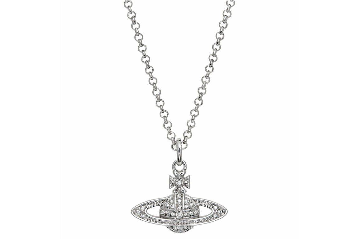 Vivienne Westwood Necklace Mini Bas Relief Pendant Silver