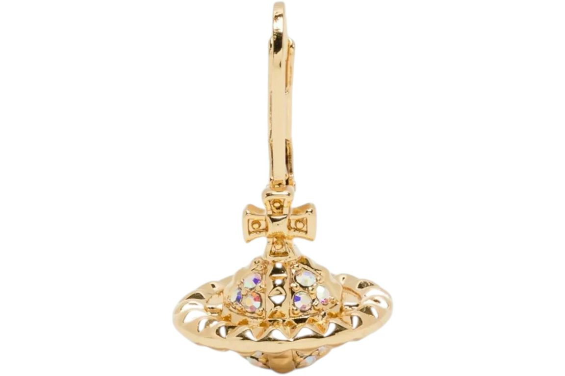 Vivienne Westwood Women's Mayfair Small Orb Earrings Gold/Crystal Ab