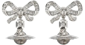 Vivienne Westwood Women's Octavie Earrings Platinum/White/Clear CZ