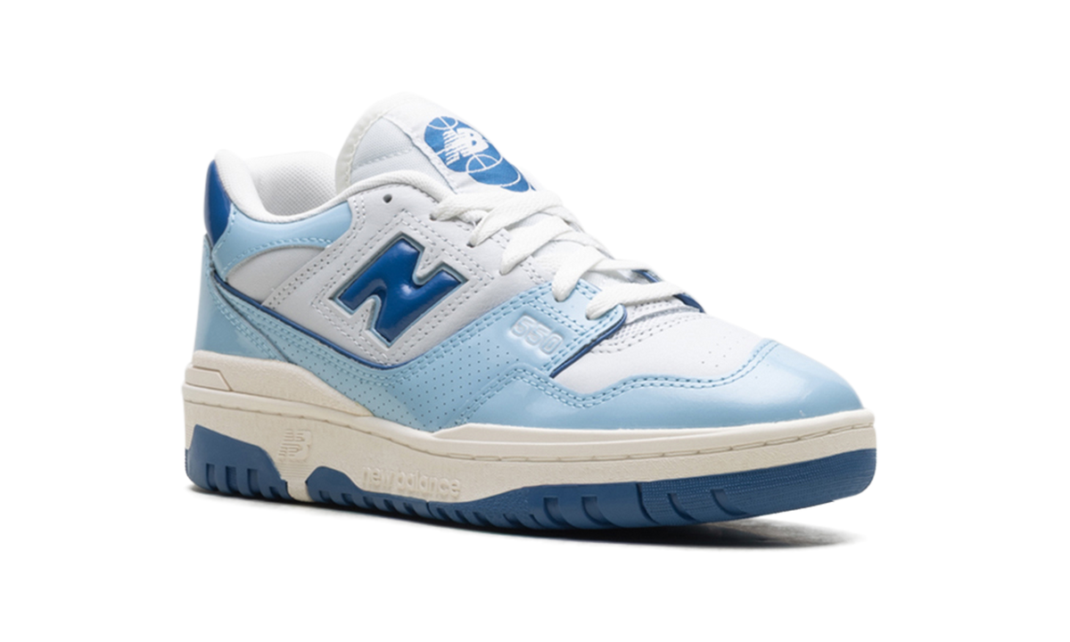 New Balance 550 "Patent - White/Powder Blue" Sneakers