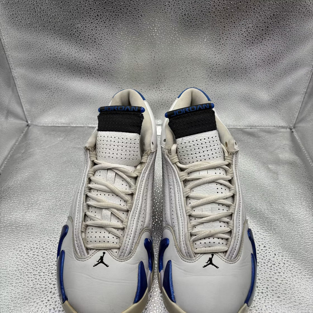 Used - Air Jordan 14 Retro White Hyper Royal - US M 9 - detail 2