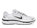 Nike P-6000 White Metallic Silver Black