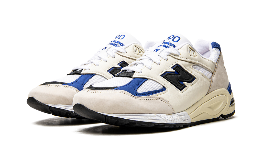 New Balance 990v2 Made in USA "White/Blue" Sneakers