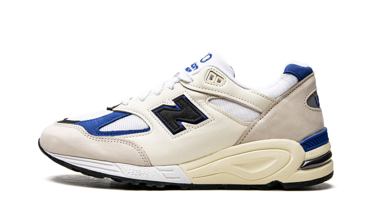 New Balance 990v2 Made in USA "White/Blue" Sneakers