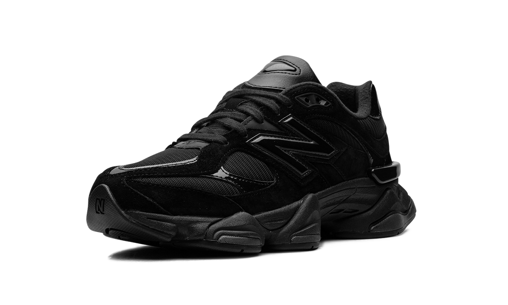 New Balance 9060 "Triple Black Patent" Sneakers