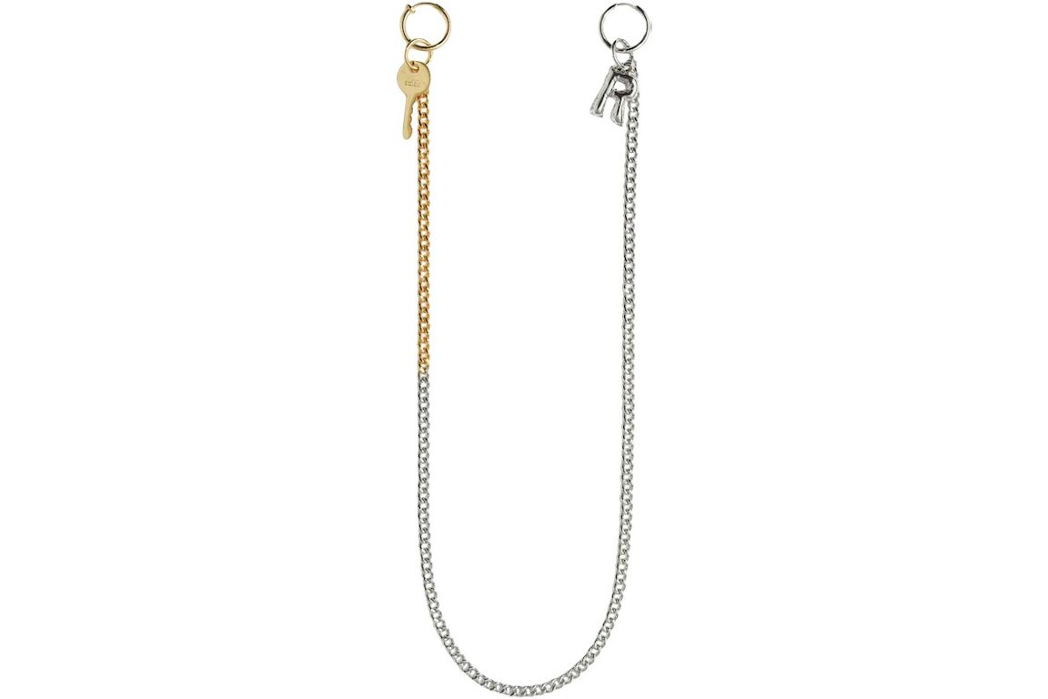 Rokh H&M Chain-Linked Hoop Earrings Silver-Coloured/Gold-Coloured