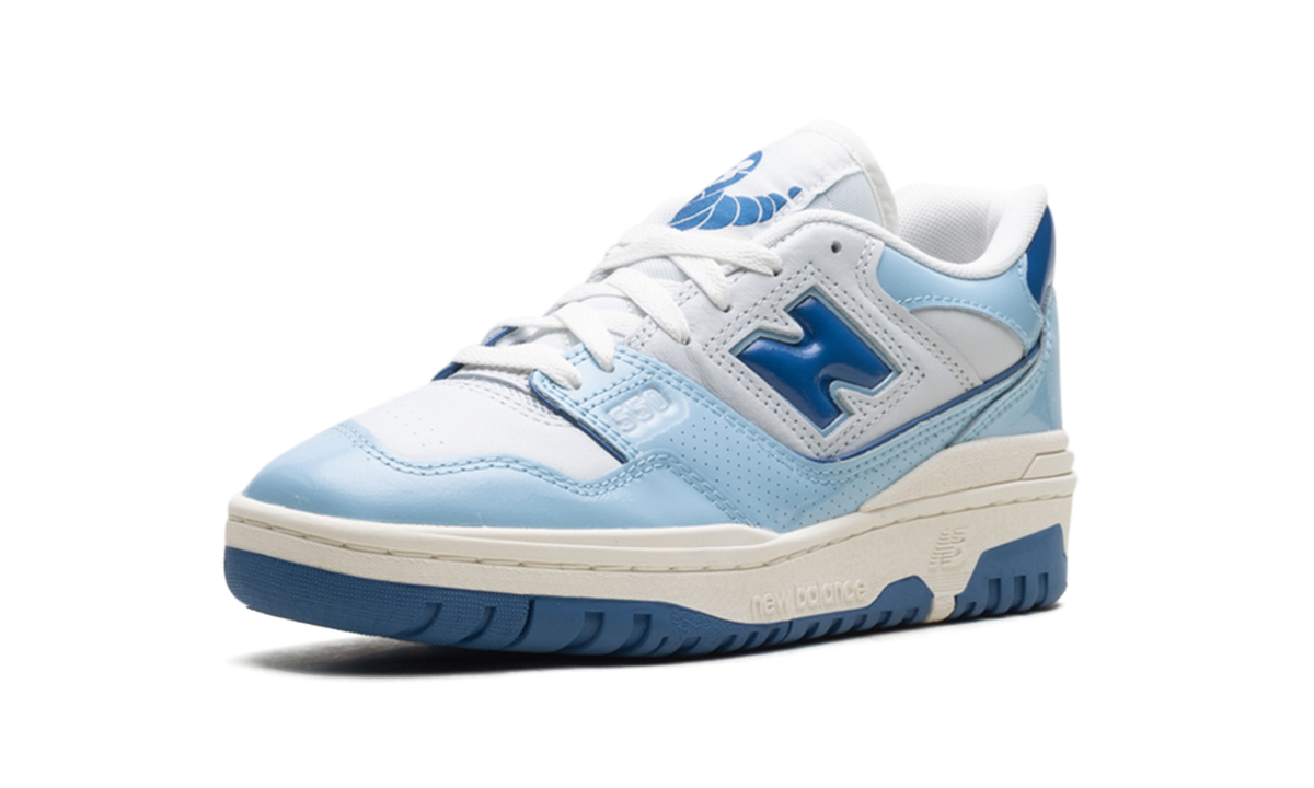 New Balance 550 "Patent - White/Powder Blue" Sneakers